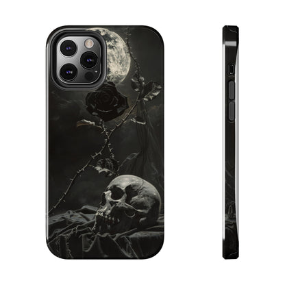 Gothic Elegance Phone Case for iPhone - Lightweight, Impact Resistant, Wireless Charging Compatible