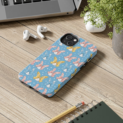 Bunnies and Bows Phone Case for iPhone - Lightweight, Impact Resistant, Wireless Charging Compatible