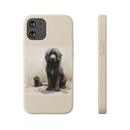 Biodegradable Custom Pet Phone Case, Dog iPhone Case, Doodle Phone Case, Newfypoo, Puppy phone case-AI phone case-AI By AJ