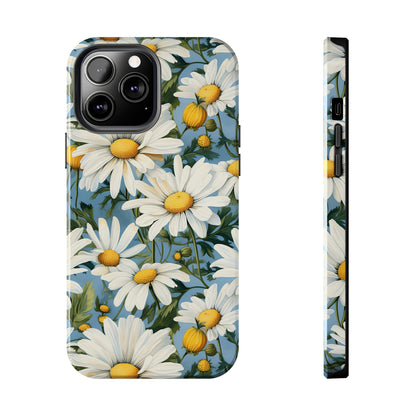 AI Daisy Pattern Phone Case for iPhone - Lightweight, Impact Resistant, Wireless Charging Compatible-AI phone case-AI By AJ