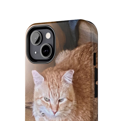 Alfred the Cat's "Couch Potato" Phone Case for iPhone - Lightweight, Impact Resistant, Wireless Charging Compatible