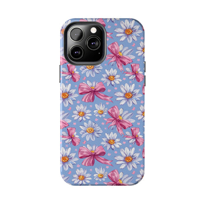 Daisies and Bows 2 Phone Case for iPhone - Lightweight, Impact Resistant, Wireless Charging Compatible