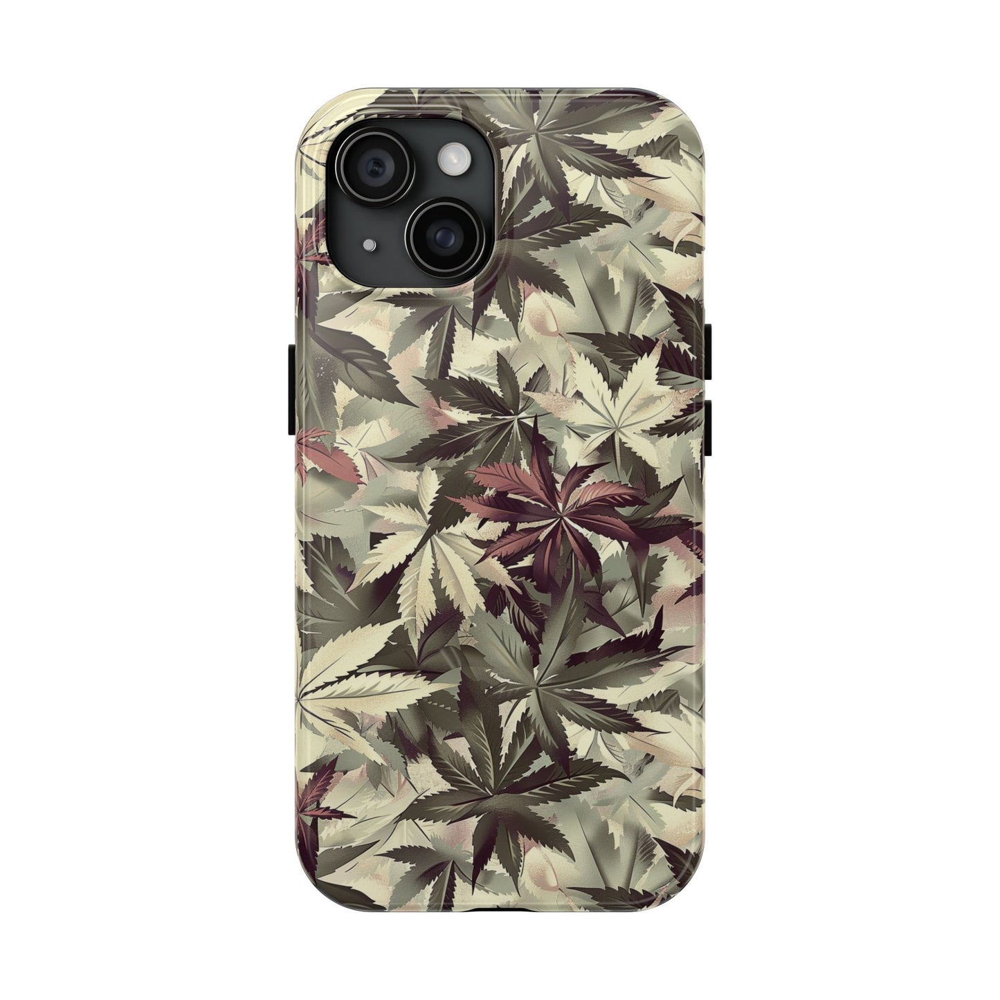 Cannabis Camo 2 Phone Case for iPhone - Lightweight, Impact Resistant, Wireless Charging Compatible