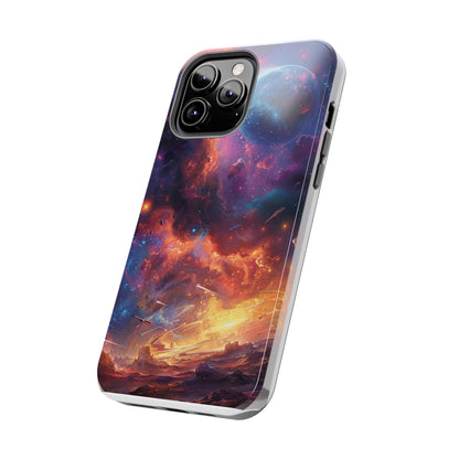 Cosmic Space Phone Case for iPhone - Lightweight, Impact Resistant, Wireless Charging Compatible