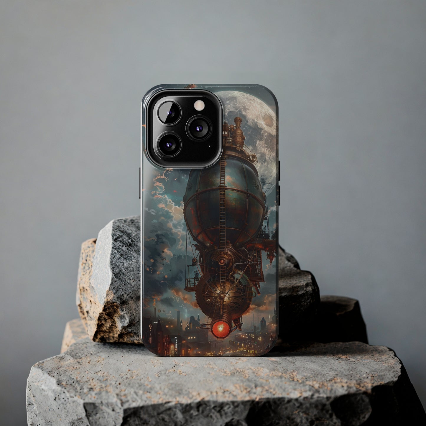 Steampunk Adventure Phone Case for iPhone - Lightweight, Impact Resistant, Wireless Charging Compatible