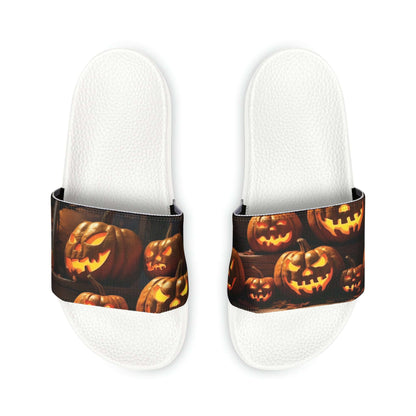 Men's Halloween Pumpkin Dance Slide Sandals