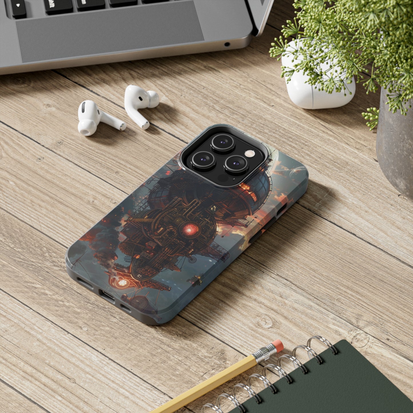 Steampunk Adventures 3 Phone Case for iPhone - Lightweight, Impact Resistant, Wireless Charging Compatible