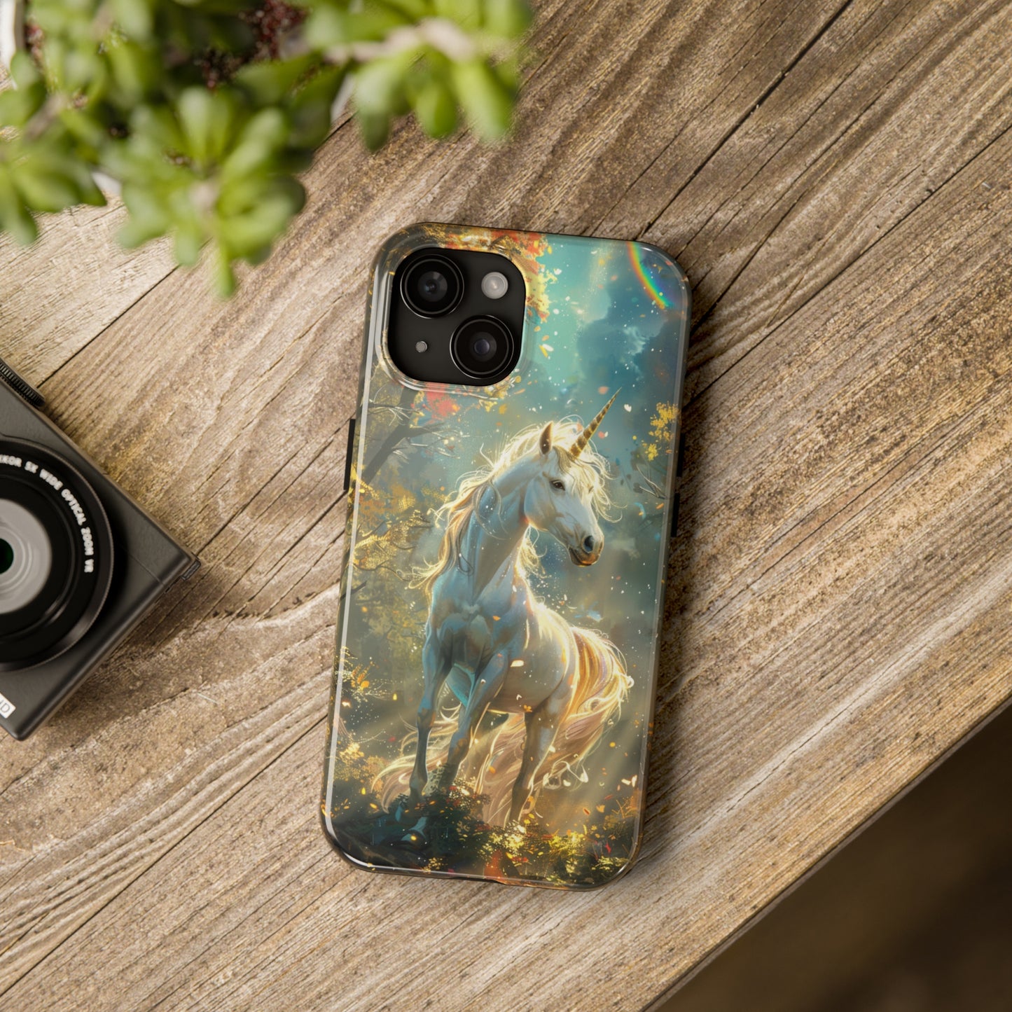 Fantasy Unicorn Phone Case for iPhone - Lightweight, Impact Resistant, Wireless Charging Compatible