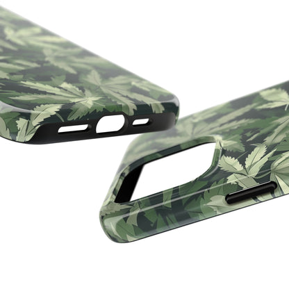 Cannabis Camo 3 Phone Case for iPhone - Lightweight, Impact Resistant, Wireless Charging Compatible