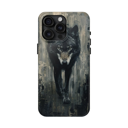 The Arte Povera Style Wolf Phone Case for iPhone - Lightweight, Impact Resistant, Wireless Charging Compatible