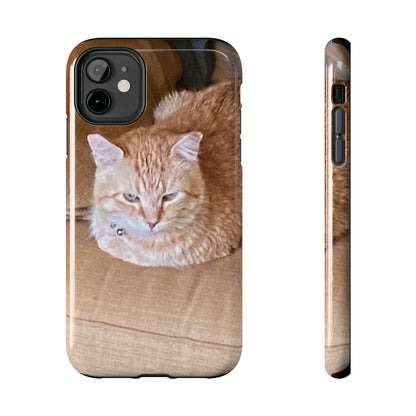 Alfred the Cat's "Couch Potato" Phone Case for iPhone - Lightweight, Impact Resistant, Wireless Charging Compatible