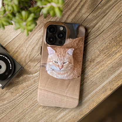 Alfred the Cat's "Couch Potato" Phone Case for iPhone - Lightweight, Impact Resistant, Wireless Charging Compatible