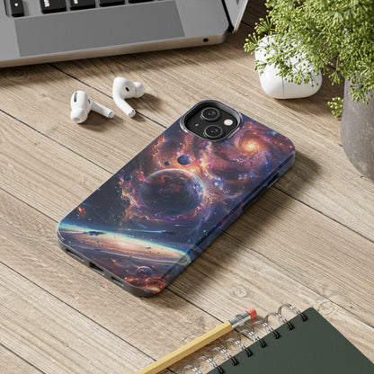 Cosmic Scene Phone Case for iPhone - Lightweight, Impact Resistant, Wireless Charging Compatible