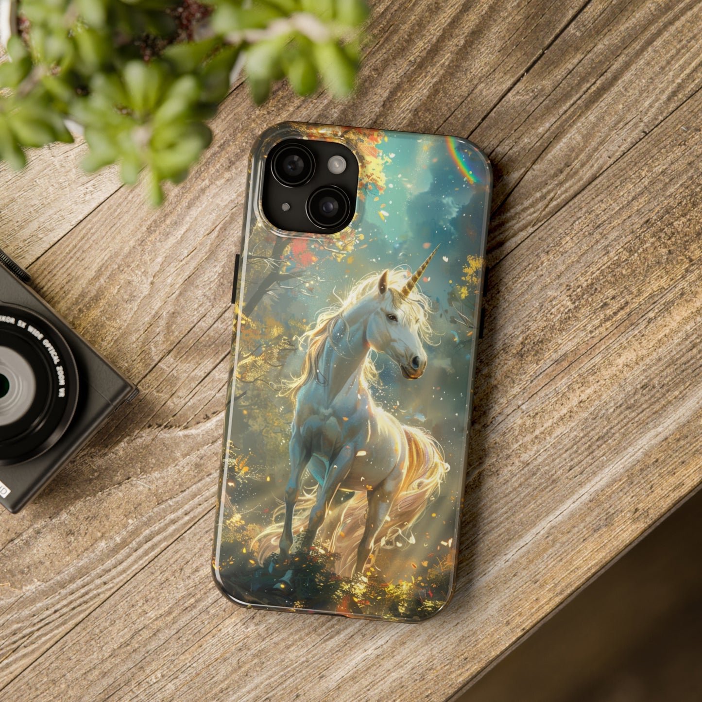 Fantasy Unicorn Phone Case for iPhone - Lightweight, Impact Resistant, Wireless Charging Compatible