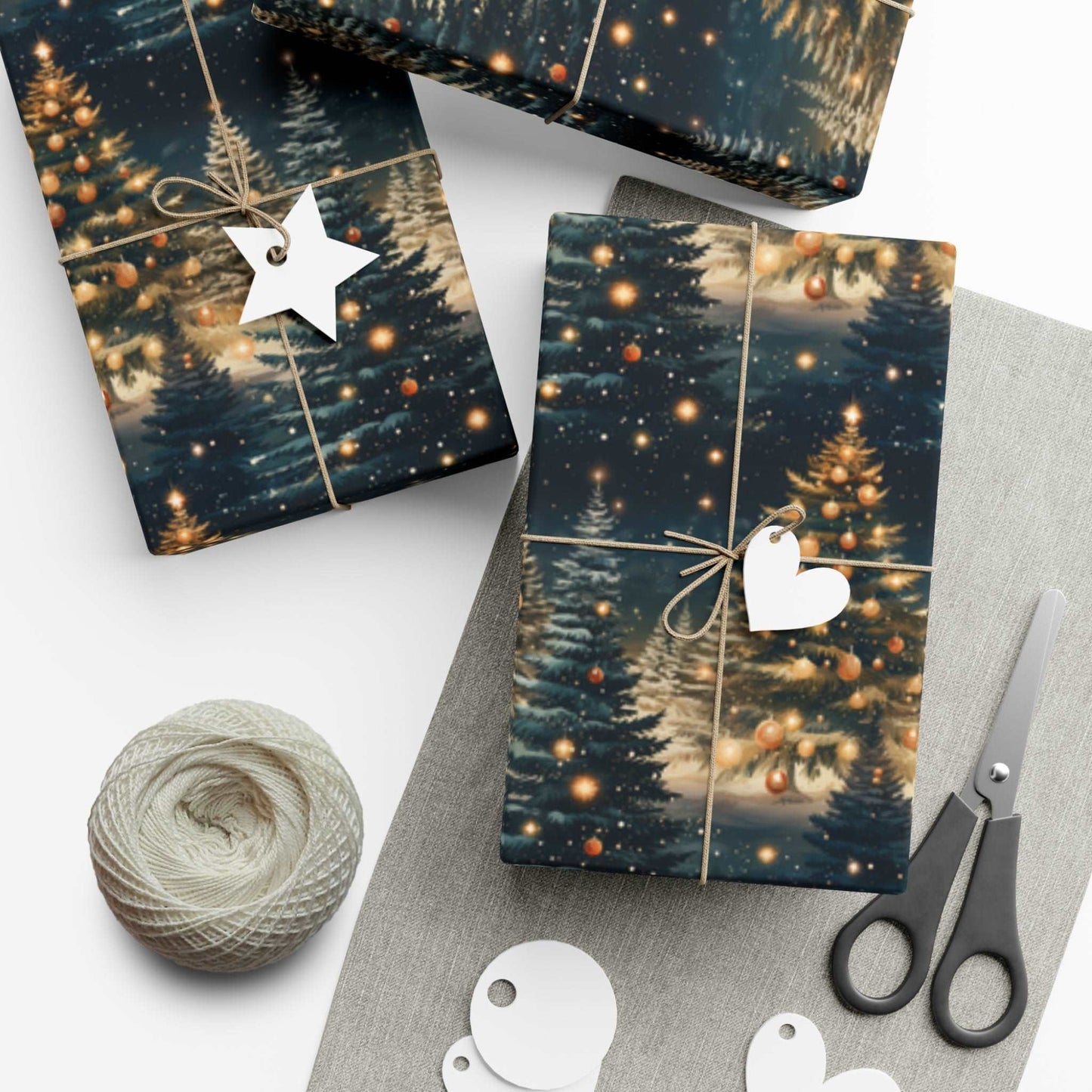 Christmas Tree Gift Wrapping Paper! Cover all your Christmas Gift Wrap ideas with our Custom gift wrapping paper!