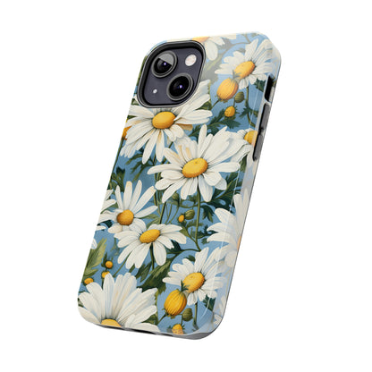 AI Daisy Pattern Phone Case for iPhone - Lightweight, Impact Resistant, Wireless Charging Compatible-AI phone case-AI By AJ