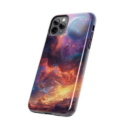 Cosmic Space Phone Case for iPhone - Lightweight, Impact Resistant, Wireless Charging Compatible