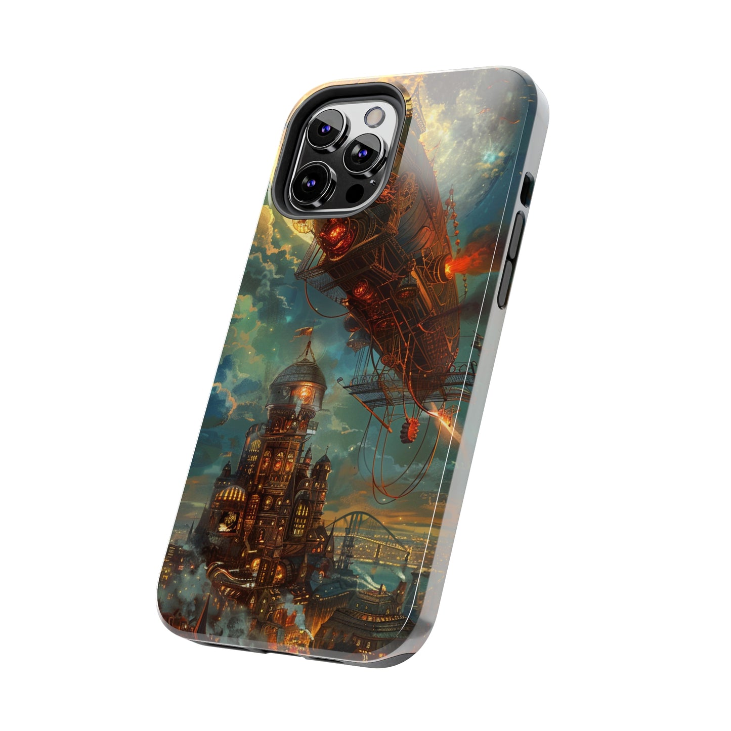 Steampunk Adventures 2 Phone Case for iPhone - Lightweight, Impact Resistant, Wireless Charging Compatible