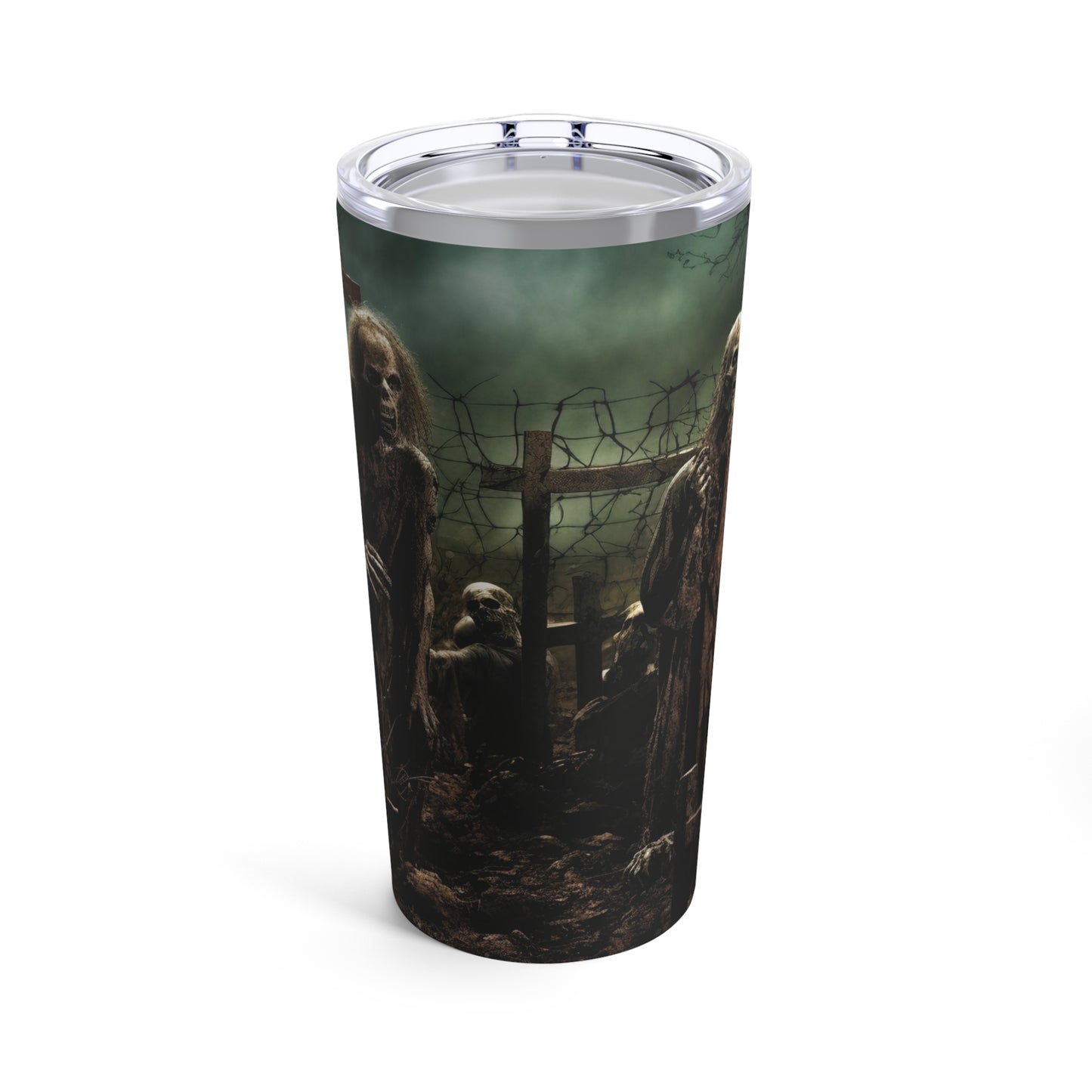 Zombie Apocalypse in the Graveyard - 20oz Tumbler - Spooky Tumbler - Scary Tumbler