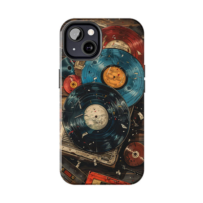 Vintage Audio Phone Case for iPhone - Lightweight, Impact Resistant, Wireless Charging Compatible