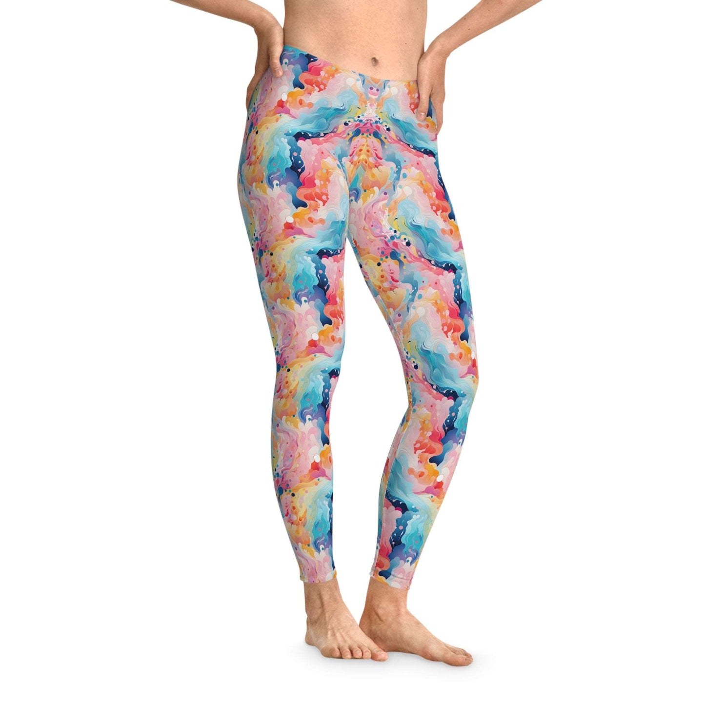 Colorful Hypnotic Leggings - Vibrant Style for Active Women