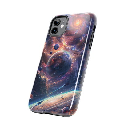 Cosmic Scene Phone Case for iPhone - Lightweight, Impact Resistant, Wireless Charging Compatible