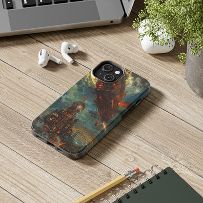 Steampunk Adventures 2 Phone Case for iPhone - Lightweight, Impact Resistant, Wireless Charging Compatible