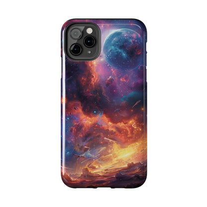 Cosmic Space Phone Case for iPhone - Lightweight, Impact Resistant, Wireless Charging Compatible