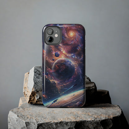 Cosmic Scene Phone Case for iPhone - Lightweight, Impact Resistant, Wireless Charging Compatible