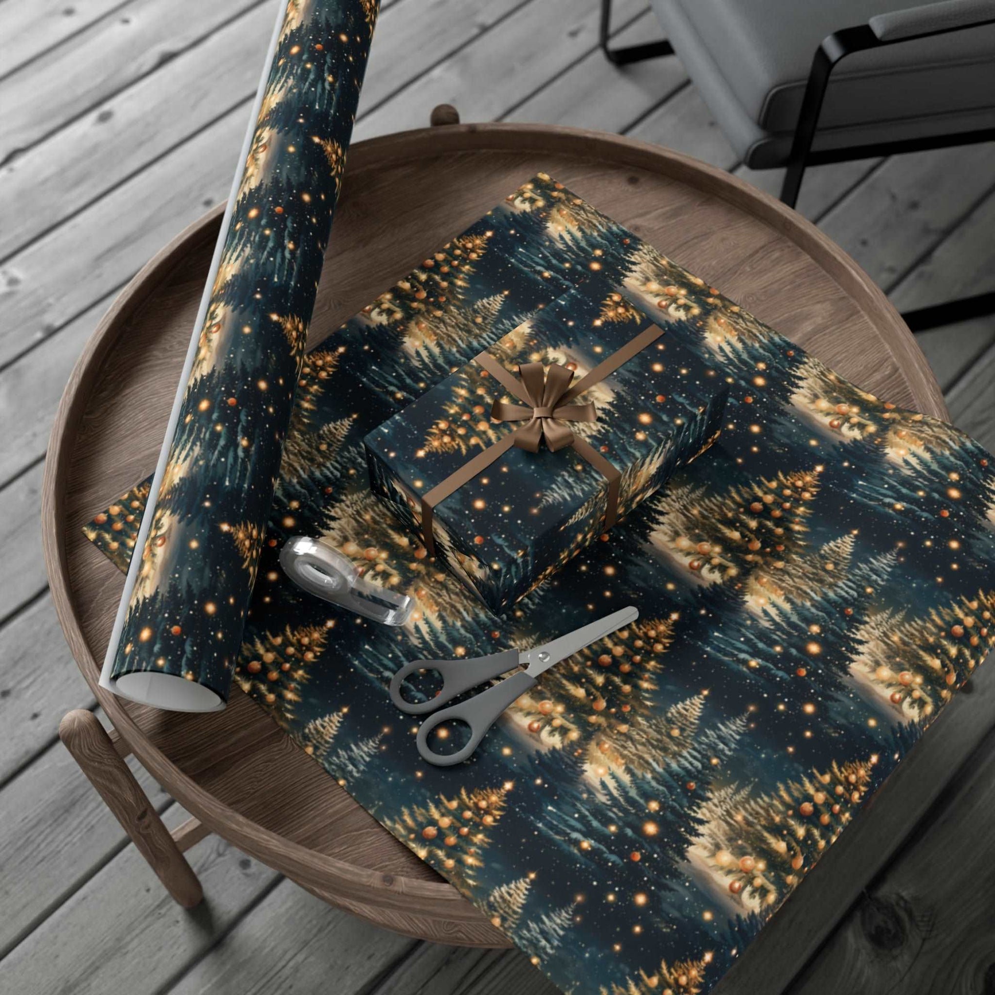 Christmas Tree Gift Wrapping Paper! Cover all your Christmas Gift Wrap ideas with our Custom gift wrapping paper!