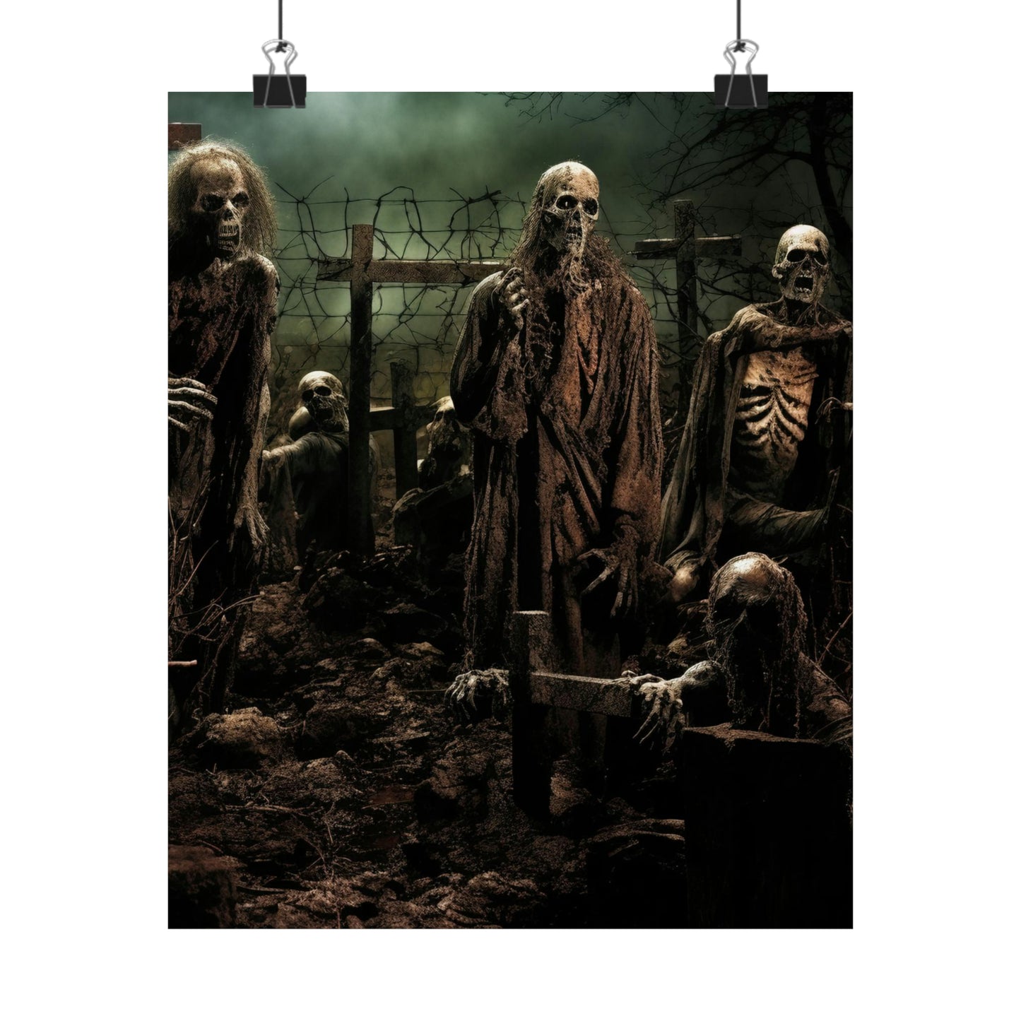 Zombie Apocalypse Poster, Zombie Poster, Halloween Decor for your home, Halloween Art, Zombie Art, Happy Halloween