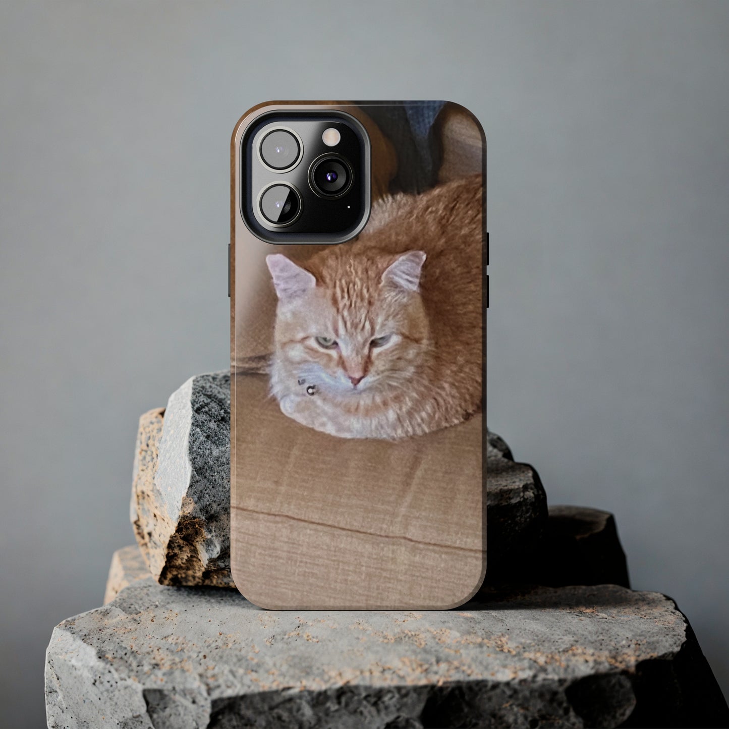 Alfred the Cat's "Couch Potato" Phone Case for iPhone - Lightweight, Impact Resistant, Wireless Charging Compatible