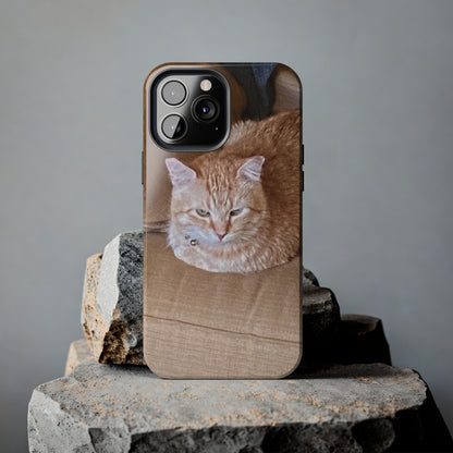 Alfred the Cat's "Couch Potato" Phone Case for iPhone - Lightweight, Impact Resistant, Wireless Charging Compatible