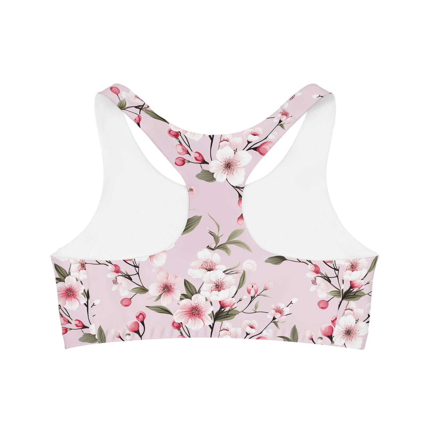 Cherry Blossom Custom Sports Bra - Stylish & Supportive