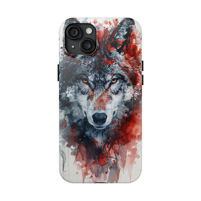 Biomorphism Style Wolf Phone Case for iPhone - Lightweight, Impact Resistant, Wireless Charging Compatible