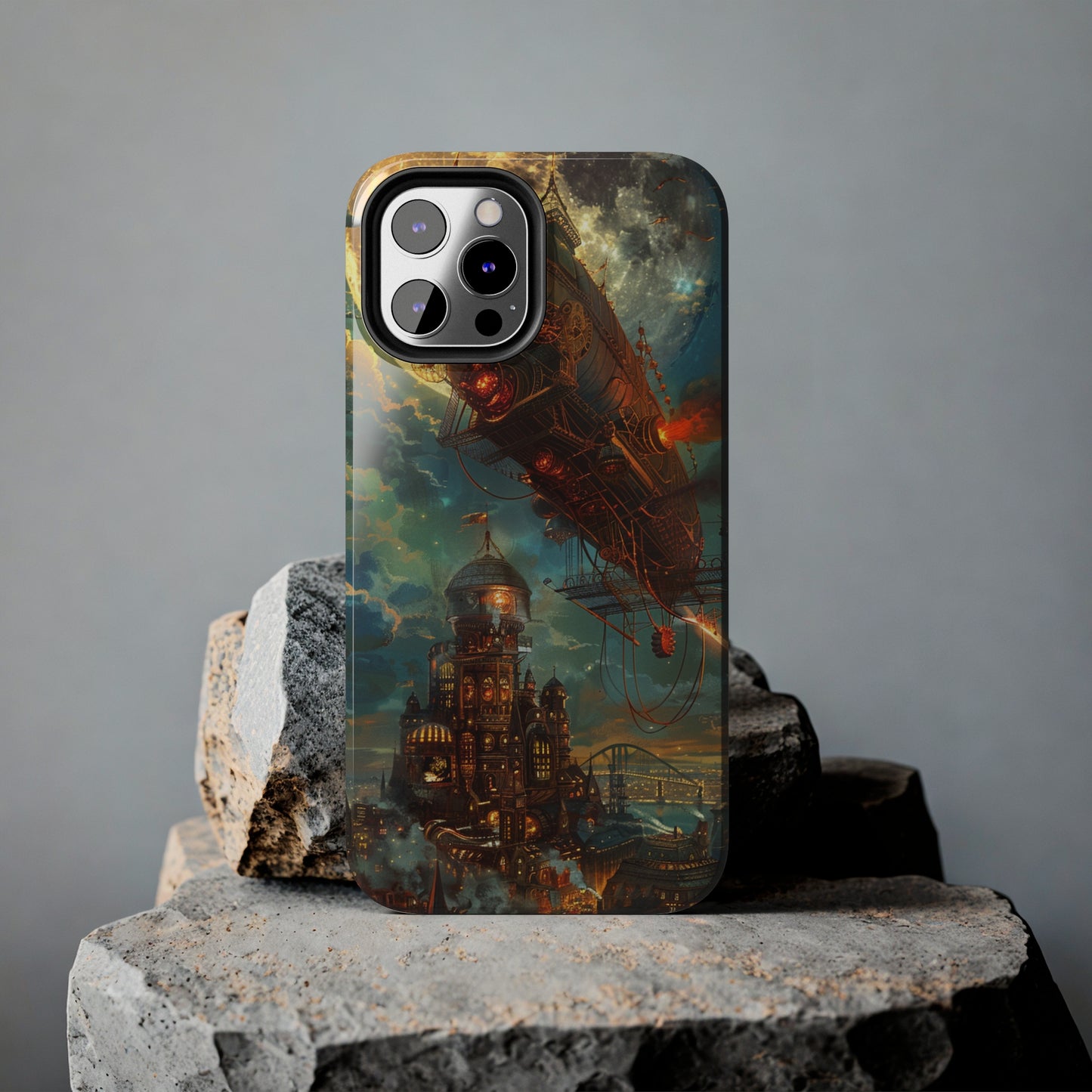 Steampunk Adventures 2 Phone Case for iPhone - Lightweight, Impact Resistant, Wireless Charging Compatible