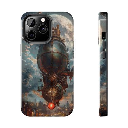 Steampunk Adventure Phone Case for iPhone - Lightweight, Impact Resistant, Wireless Charging Compatible