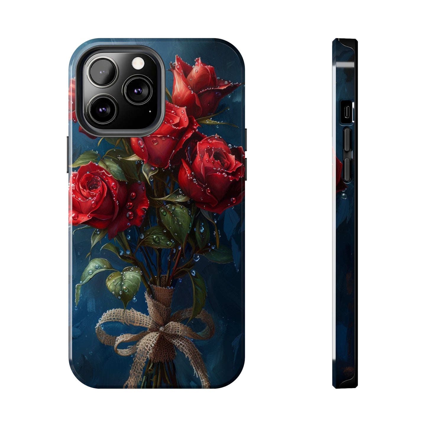 Roses Phone Case for iPhone - Lightweight, Impact Resistant, Wireless Charging Compatible