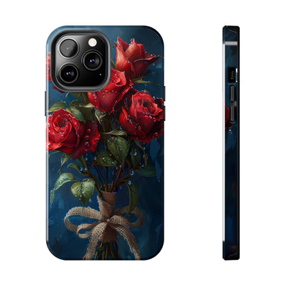 Roses Phone Case for iPhone - Lightweight, Impact Resistant, Wireless Charging Compatible