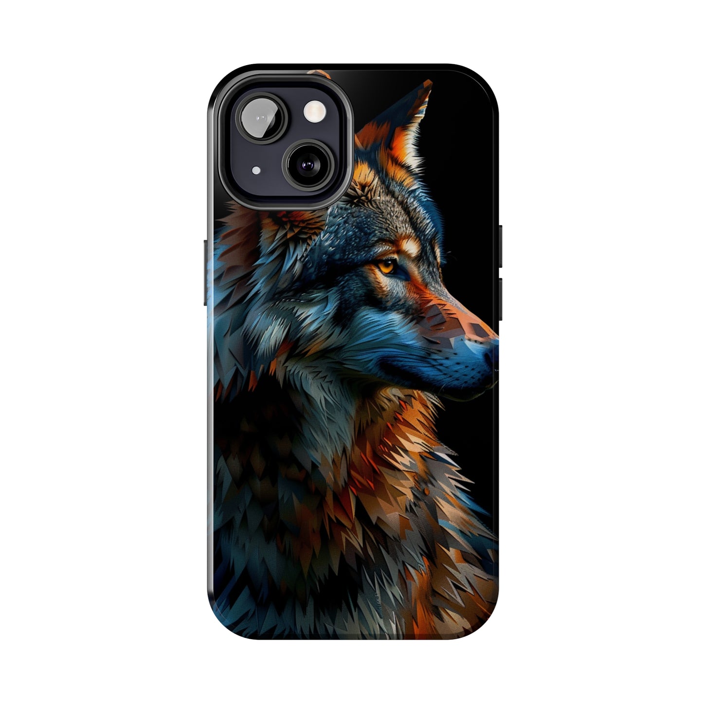 Biomorphism Style Wolf Phone Case 2 for iPhone - Lightweight, Impact Resistant, Wireless Charging Compatible