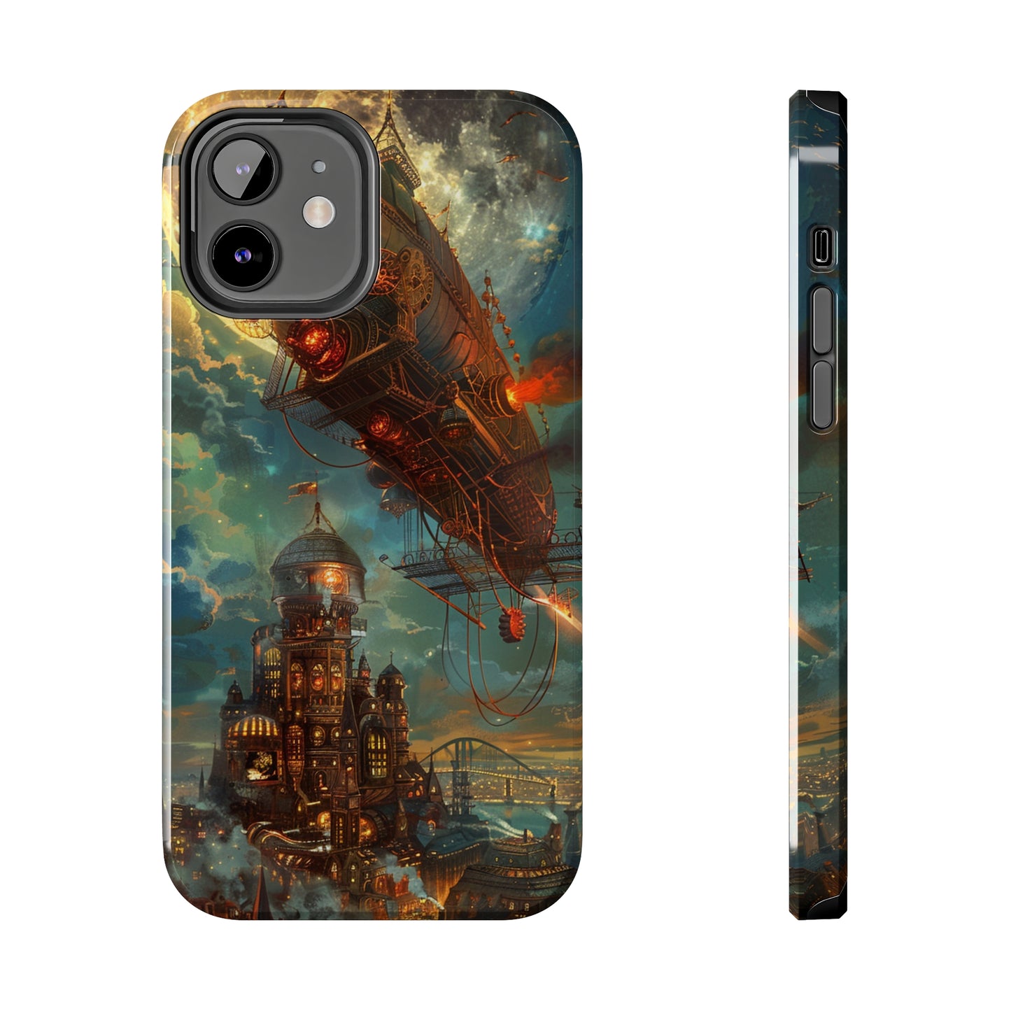 Steampunk Adventures 2 Phone Case for iPhone - Lightweight, Impact Resistant, Wireless Charging Compatible