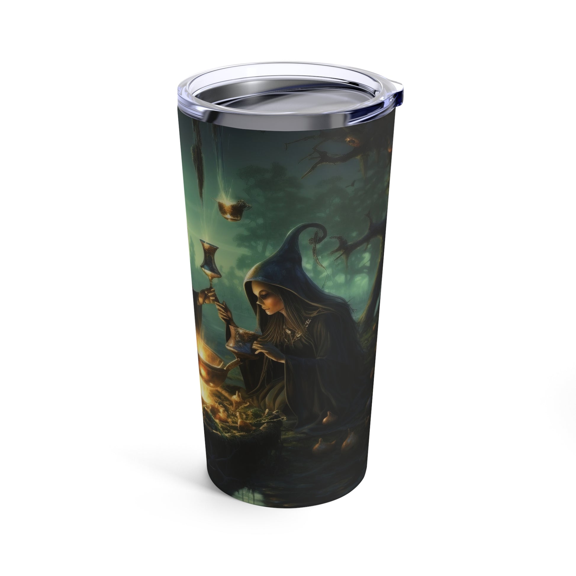 Witches' Midnight Gathering - 20oz Tumbler - Witch Tumbler - Forest Witch