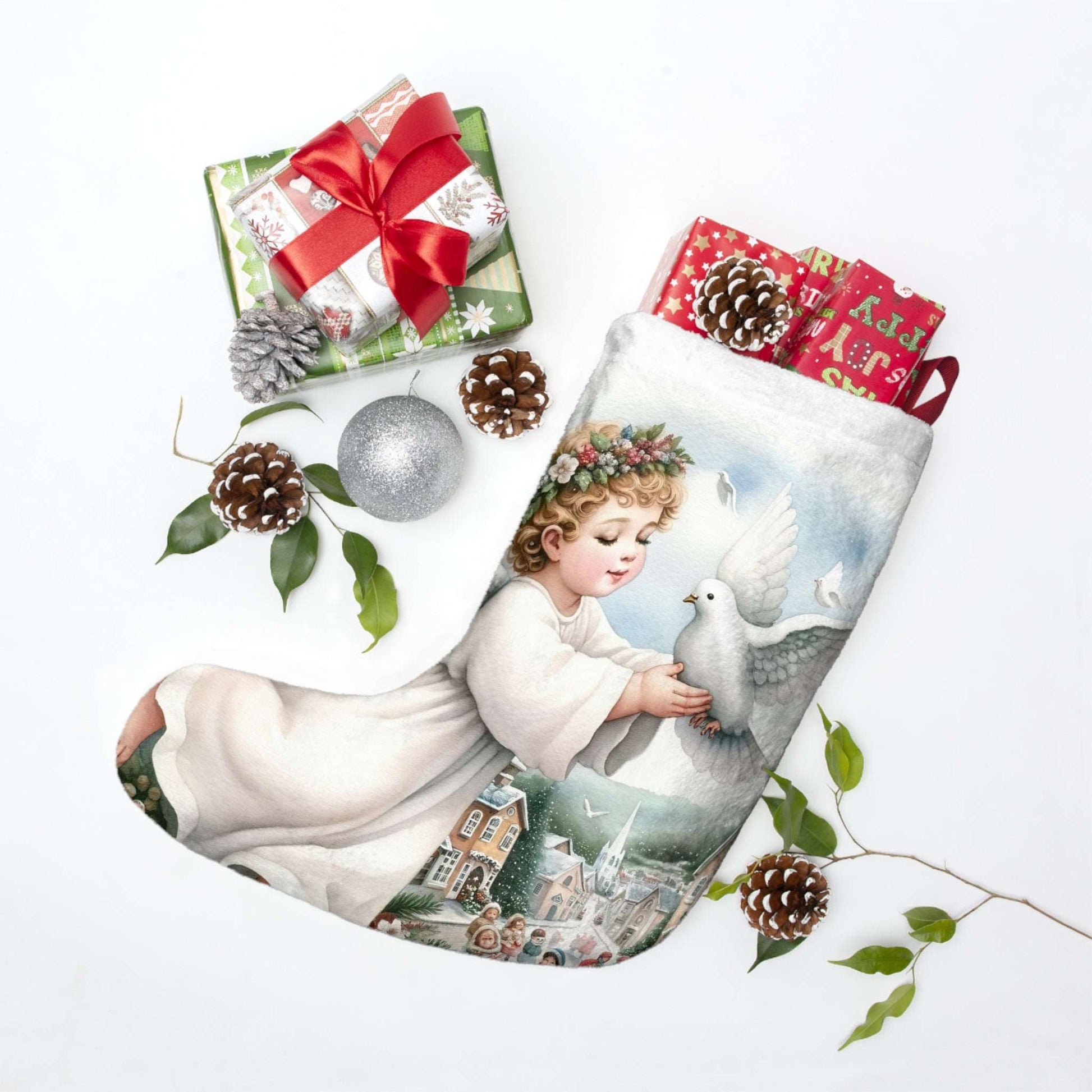 Angel Christmas Stocking | Baby Angel Stocking