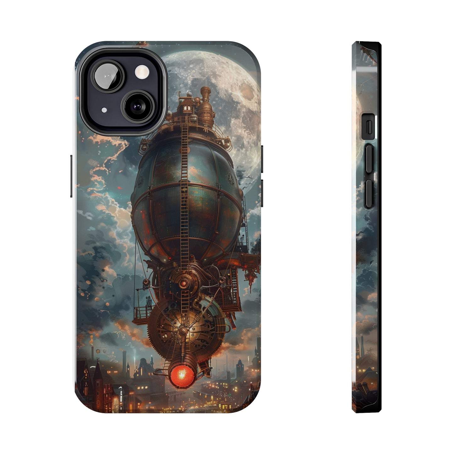 Steampunk Adventure Phone Case for iPhone - Lightweight, Impact Resistant, Wireless Charging Compatible