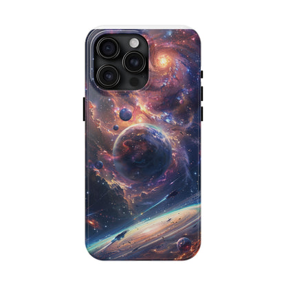 Cosmic Scene Phone Case for iPhone - Lightweight, Impact Resistant, Wireless Charging Compatible