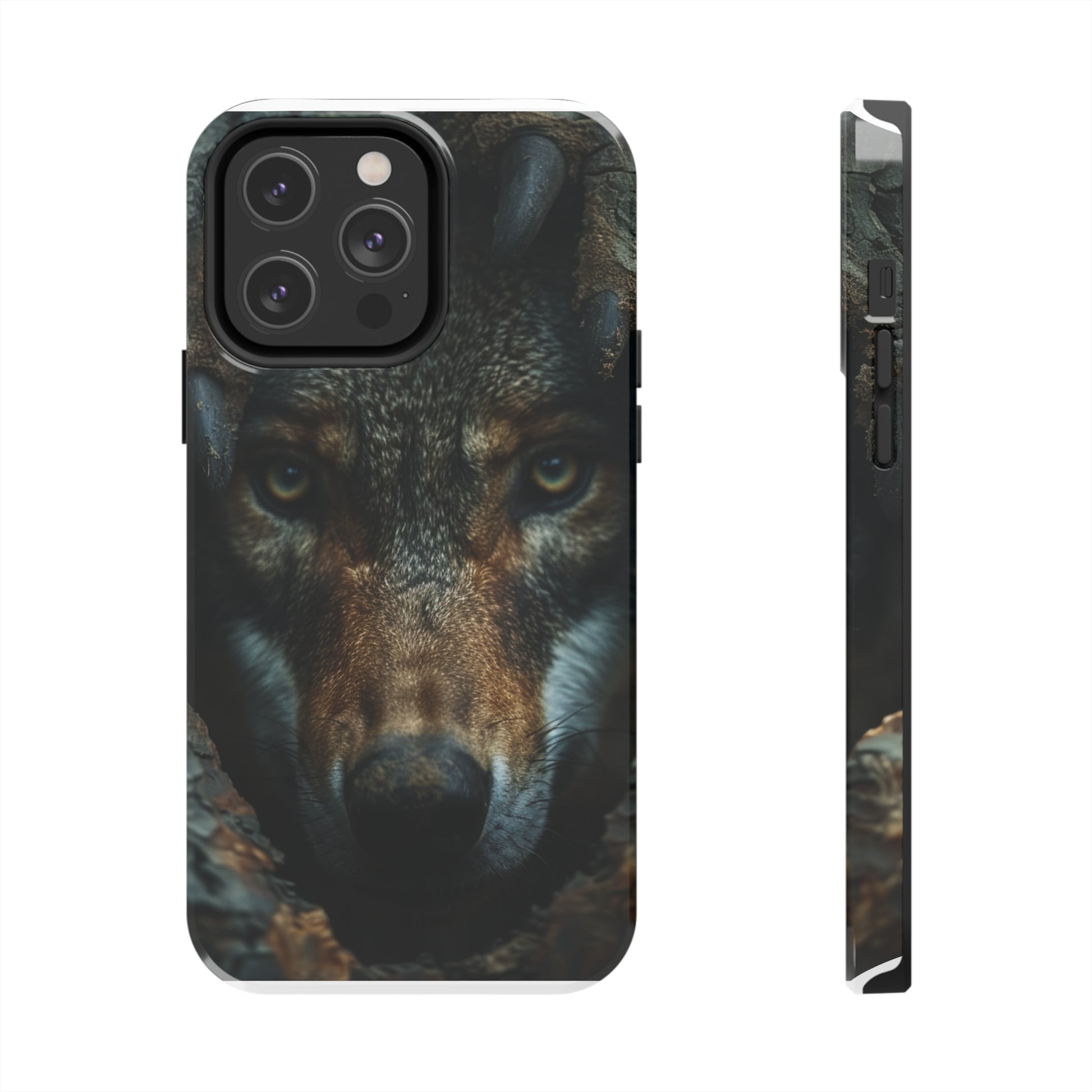 AI Wolf Phone Case for iPhone - Lightweight, Impact Resistant, Wireless Charging Compatible-AI phone case-AI By AJ