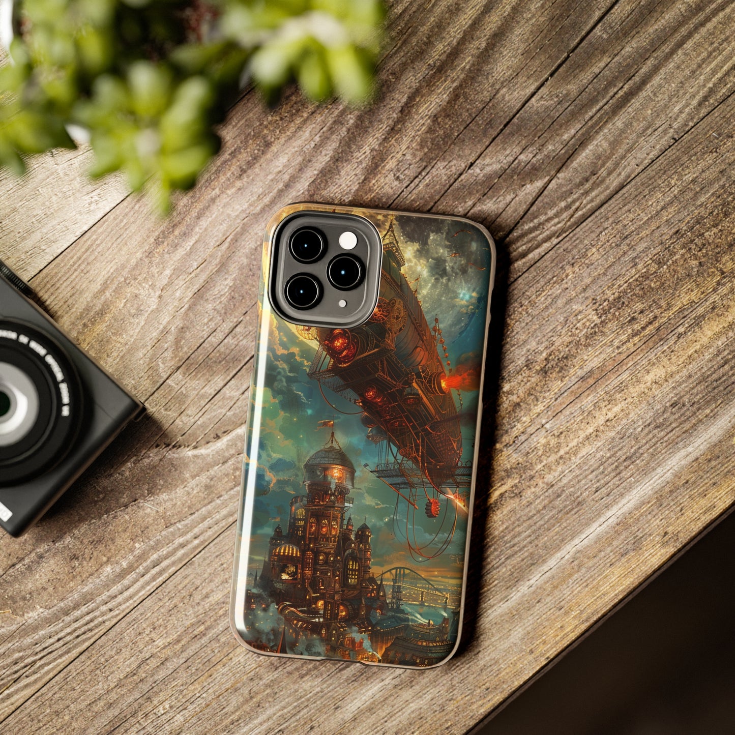 Steampunk Adventures 2 Phone Case for iPhone - Lightweight, Impact Resistant, Wireless Charging Compatible