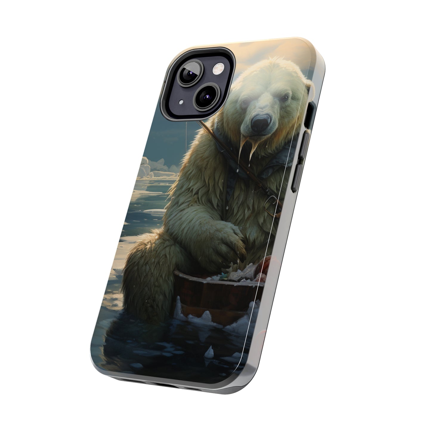 Polar Bear Phone Case for iPhone - Lightweight, Impact Resistant, Wireless Charging Compatible