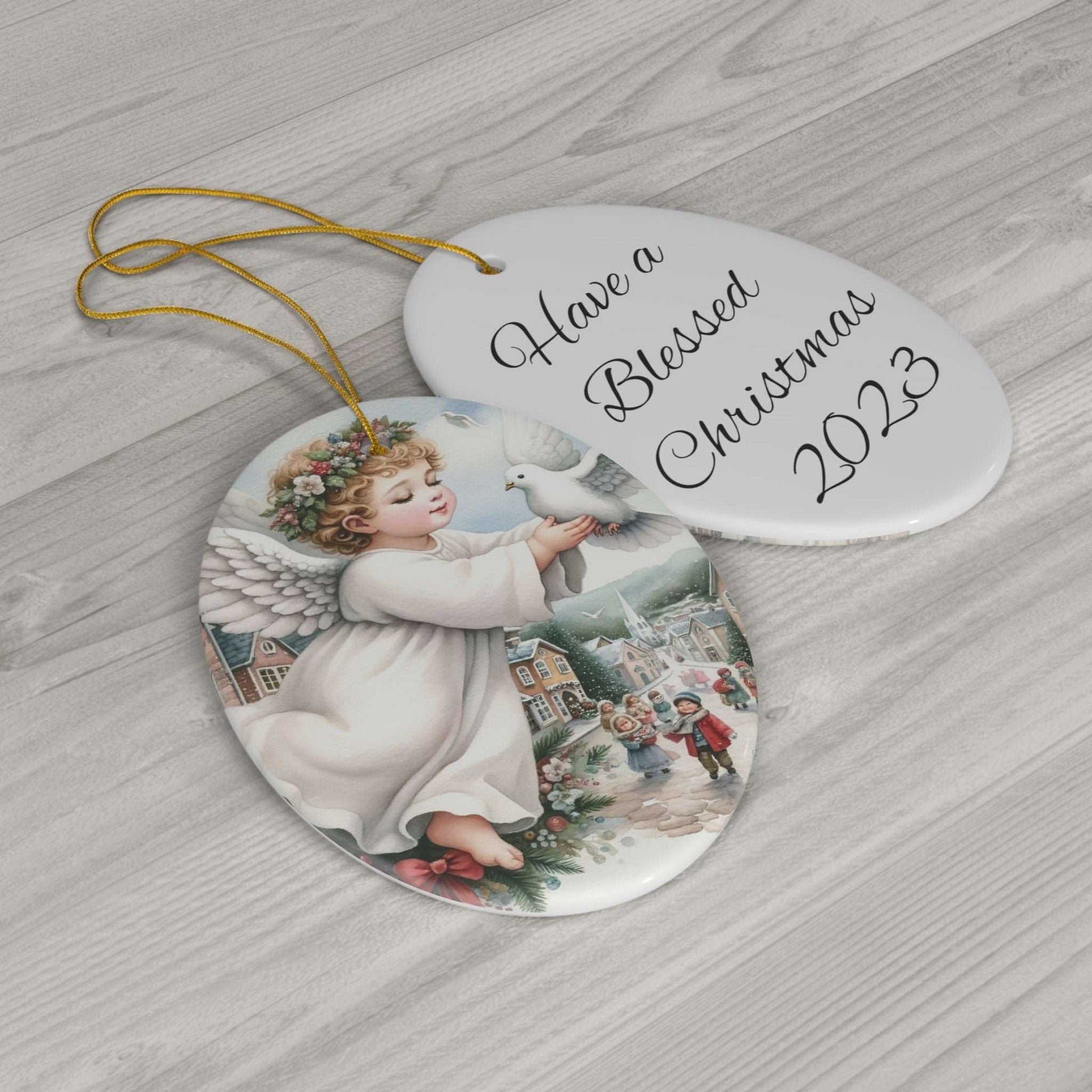 2023 Blessed Christmas Angel Ornament