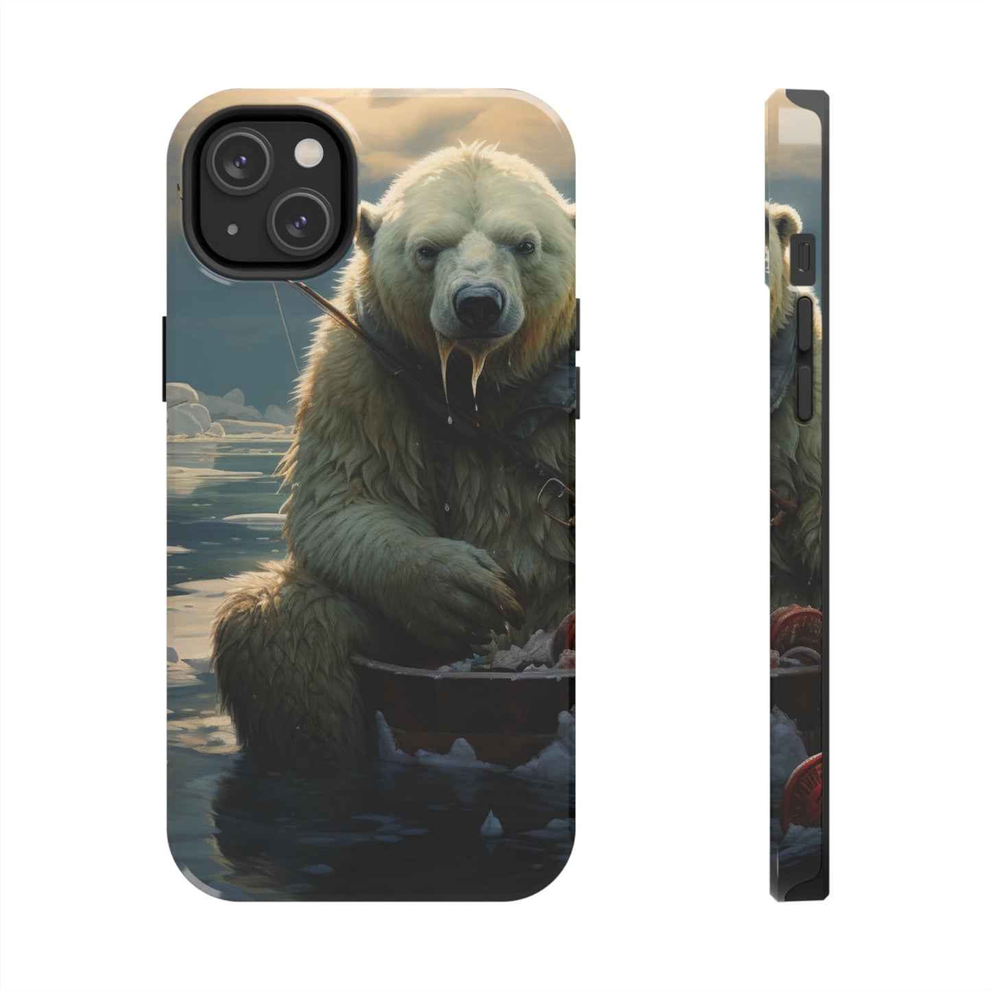 Polar Bear Phone Case for iPhone - Lightweight, Impact Resistant, Wireless Charging Compatible